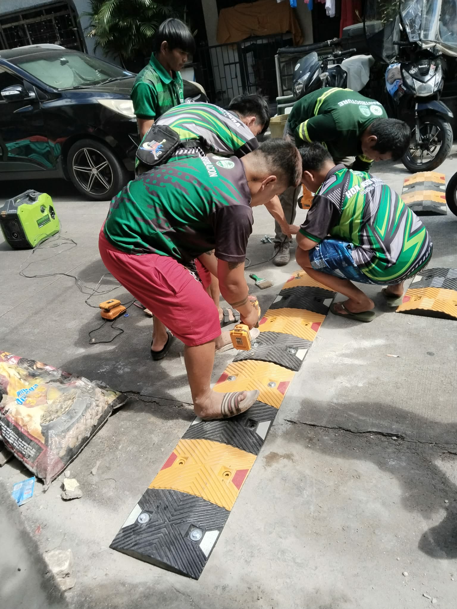 Speed Bump Installation