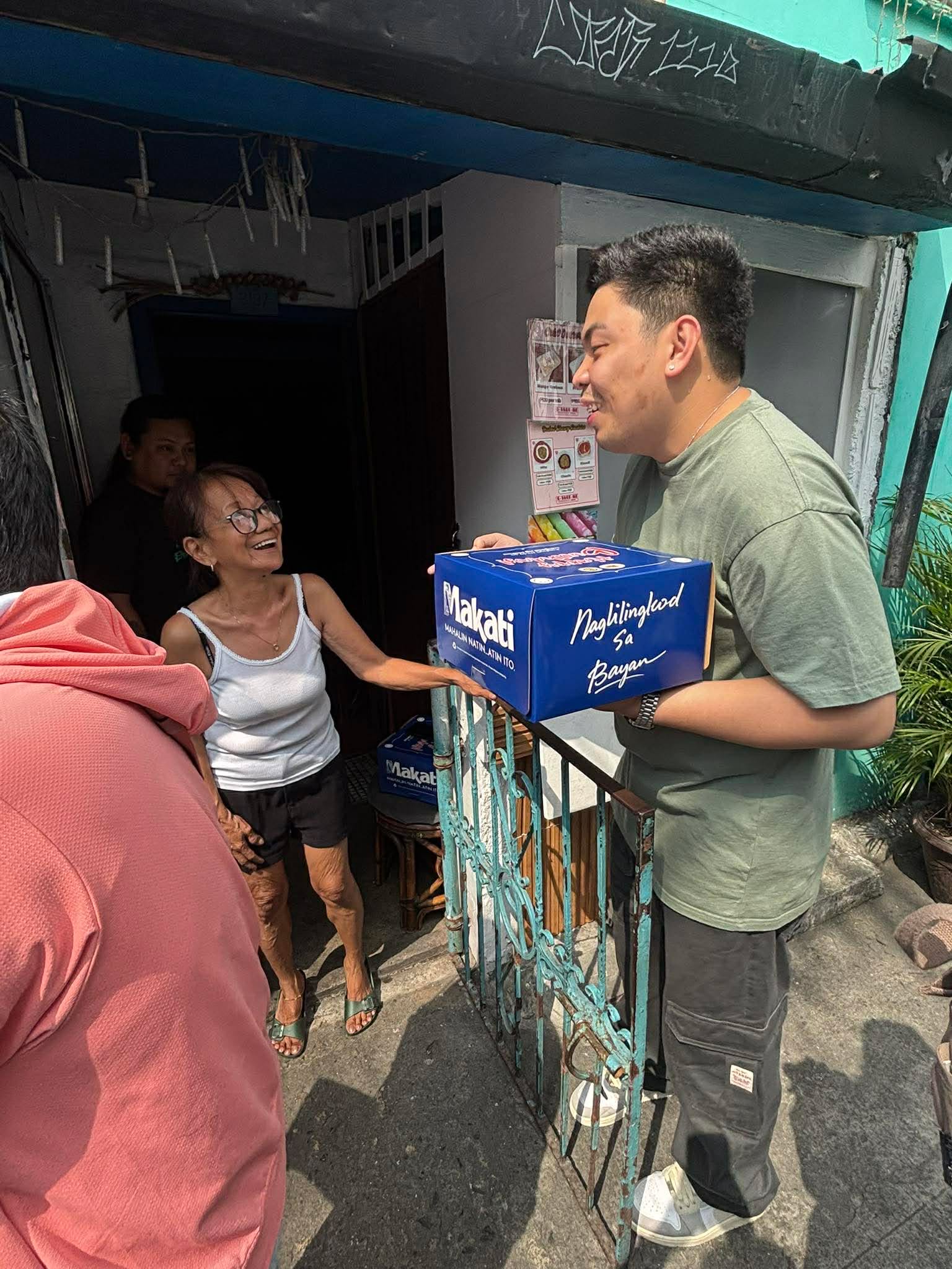 Cake Distribution with Capt. Miko Villena