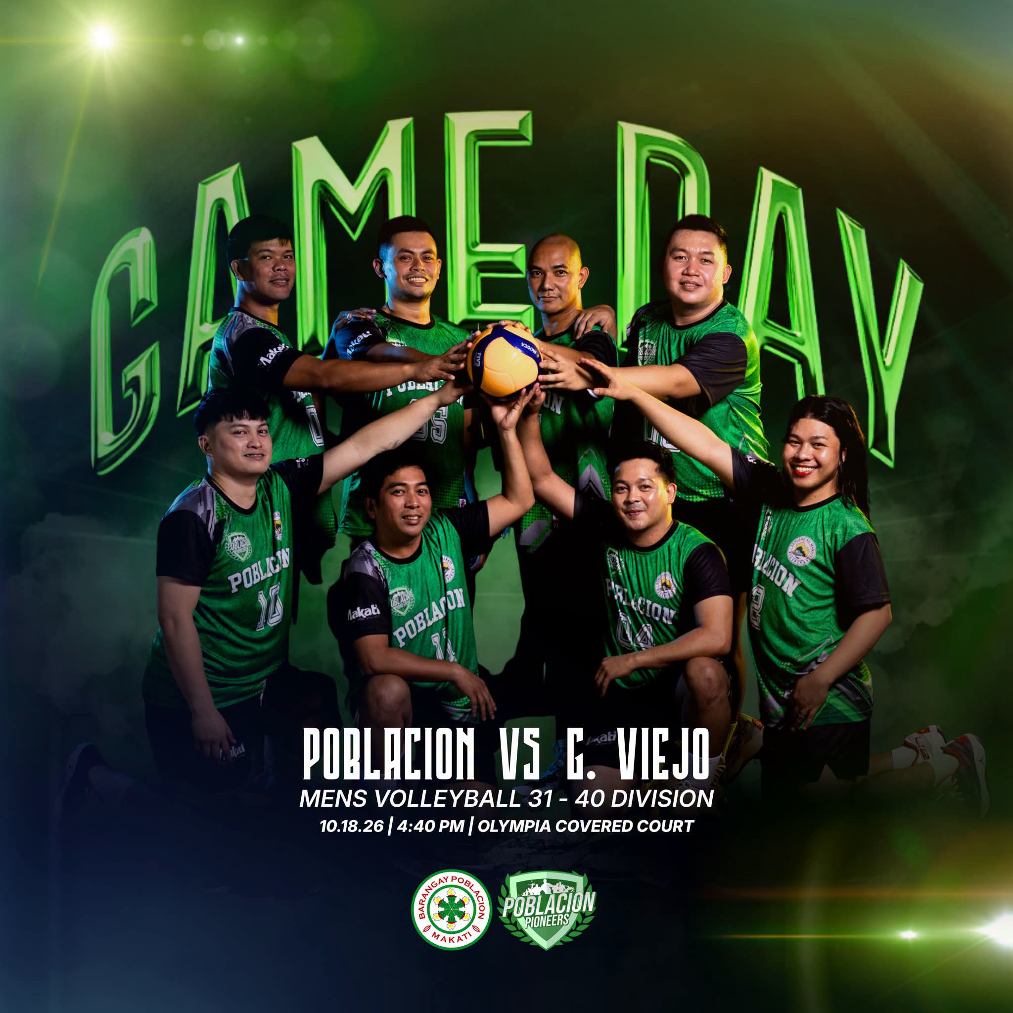 Poblacion Pioneers Men's Volleyball Game Day